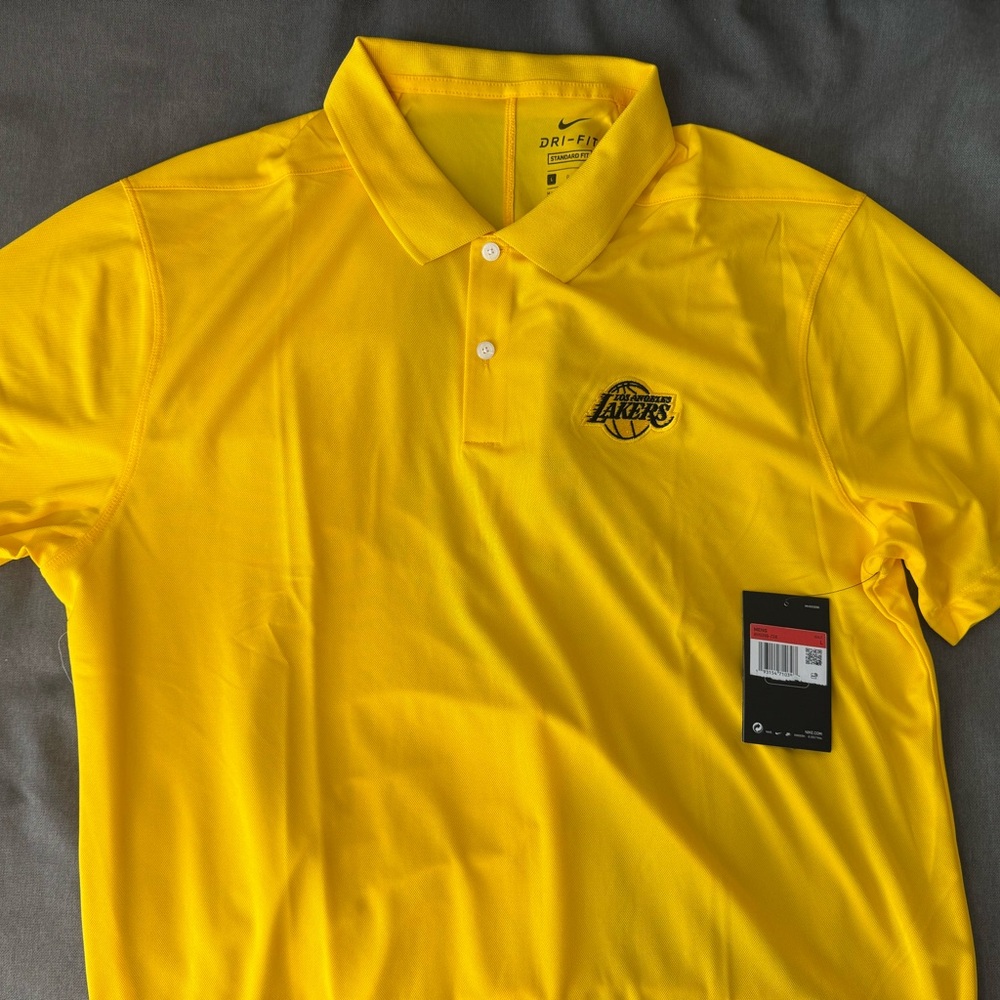 Yellow Lakers Nike Men's Polo Shirt